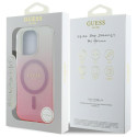 Kryt Guess IML GLITTER GRADIENT pro iPhone 16 Pro - růžová