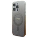Kryt Guess IML GLITTER GRADIENT iPhone 16 Pro - hnědý