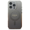 Kryt Guess IML GLITTER GRADIENT iPhone 16 Pro - hnědý
