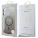 Kryt Guess IML GLITTER GRADIENT iPhone 16 Pro - hnědý