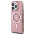 Kryt Guess IML Rhinestones pro iPhone 16 Pro - pink