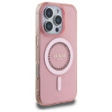 Kryt Guess IML Rhinestones pro iPhone 16 Pro - pink