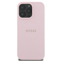 Kryt Guess Grained Ring iPhone 16 Pro - růžová