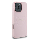 Kryt Guess Grained Ring iPhone 16 Pro - růžová