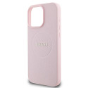 Kryt Guess Grained Ring iPhone 16 Pro - růžová