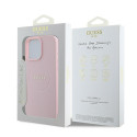Kryt Guess Grained Ring iPhone 16 Pro - růžová