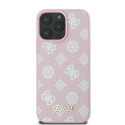 Kryt Guess Peony Script Logo pro iPhone 16 Pro - růžová
