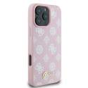 Kryt Guess Peony Script Logo pro iPhone 16 Pro - růžová