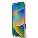 Kryt Guess Peony Script Logo pro iPhone 16 Pro - růžová