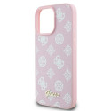 Kryt Guess Peony Script Logo pro iPhone 16 Pro - růžová