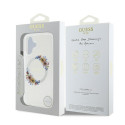 Kryt Guess IML Flowers MagSafe pro iPhone 16 Plus - clear