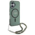 Kryt Guess IML Glitter With Pearl Strap MagSafe pro iPhone 16 Plus –