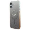 Kryt Guess IML Glitter Gradient iPhone 16 Plus - hnědý