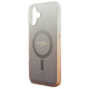 Kryt Guess IML Glitter Gradient iPhone 16 Plus - hnědý