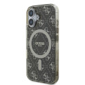 Kryt Guess IML 4G Background MagSafe iPhone 16 - brown