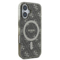 Kryt Guess IML 4G Background MagSafe iPhone 16 - brown