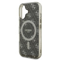 Kryt Guess IML 4G Background MagSafe iPhone 16 - brown