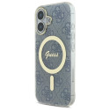 Kryt Guess IML 4G MagSafe iPhone 16 blue