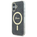 Kryt Guess IML 4G MagSafe pro iPhone 16 - černý