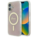 Kryt Guess IML 4G MagSafe pro iPhone 16 – růžový