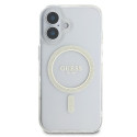 Kryt Guess IML Glitter Circle pro iPhone 16 - clear