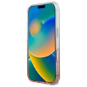 Kryt Guess IML GLITTER GRADIENT iPhone 16 růžová