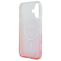 Kryt Guess IML GLITTER GRADIENT iPhone 16 růžová