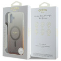 Kryt Guess IML Glitter Gradient pro iPhone 16 - brown