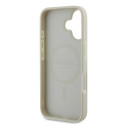 Kryt Guess PEONY SCRIPT Logo pro iPhone 16 - white