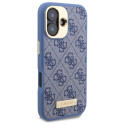Kryt Guess 4G LOGO PLATE pro iPhone 16 - modrý