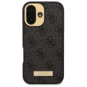 Kryt Guess 4G LOGO PLATE pro iPhone 16 - black