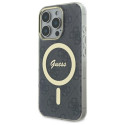 Kryt Guess IML 4G MagSafe pro iPhone 16 Pro Max černý