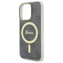 Kryt Guess IML 4G MagSafe pro iPhone 16 Pro Max černý
