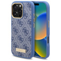 Kryt Guess 4G Logo Plate MagSafe iPhone 16 Pro Max - modrý