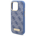 Kryt Guess 4G Logo Plate MagSafe iPhone 16 Pro Max - modrý
