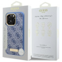 Kryt Guess 4G Logo Plate MagSafe iPhone 16 Pro Max - modrý