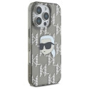 Kryt Karl Lagerfeld IML Karl Head pro iPhone 16 Pro - černý