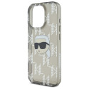 Kryt Karl Lagerfeld IML Karl Head pro iPhone 16 Pro - černý
