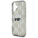 Kryt Karl Lagerfeld IML Karl Head pro iPhone 16 - černý