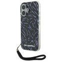 Kryt Karl Lagerfeld Zebra With Cord iPhone 16 – fialová