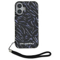 Kryt Karl Lagerfeld Zebra With Cord iPhone 16 – fialová