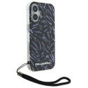Kryt Karl Lagerfeld Zebra With Cord iPhone 16 – fialová