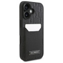 Kryt Karl Lagerfeld CARDSLOTS MONOGRAM iPhone 16 černý