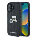 Kryt Karl Lagerfeld KARL & CHOUPETTE iPhone 16 – černý