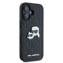Kryt Karl Lagerfeld KARL & CHOUPETTE iPhone 16 – černý