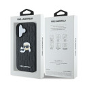 Kryt Karl Lagerfeld KARL & CHOUPETTE iPhone 16 – černý