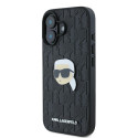 Kryt Karl Lagerfeld Monogram Karl Head pro iPhone 16 - černý