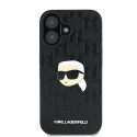 Kryt Karl Lagerfeld Monogram Karl Head pro iPhone 16 - černý