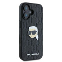 Kryt Karl Lagerfeld Monogram Karl Head pro iPhone 16 - černý