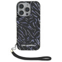 Kryt Karl Lagerfeld Zebra With Cord iPhone 16 Pro Max fialová